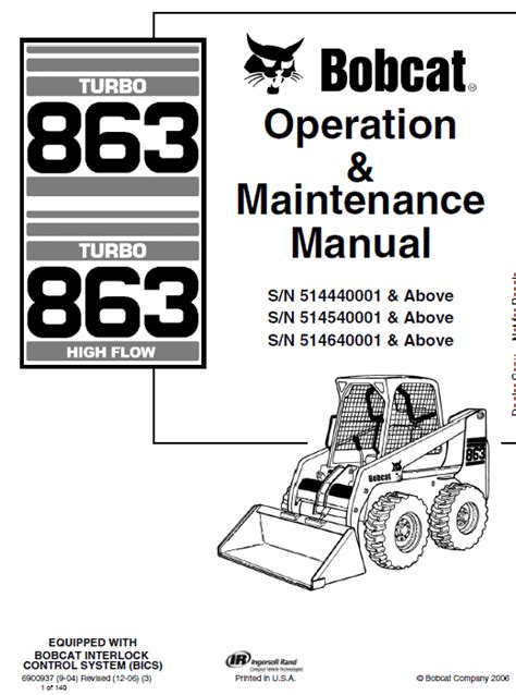 bobcat skid steer 863 service manual|bobcat 863 engine for sale.